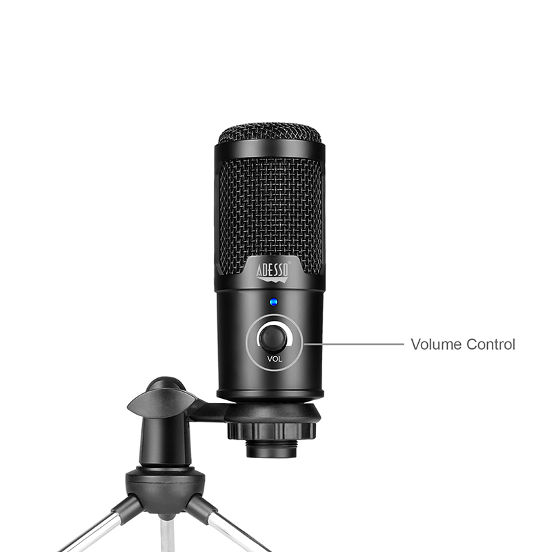 Adesso XTREAM M4 Adesso M4 Wired Condenser Microphone ,Uni-directional - Tripod Mount -USB